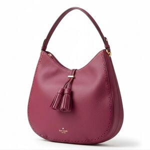 Kate Spade Vintage Plum Hobo Bag with Tassels